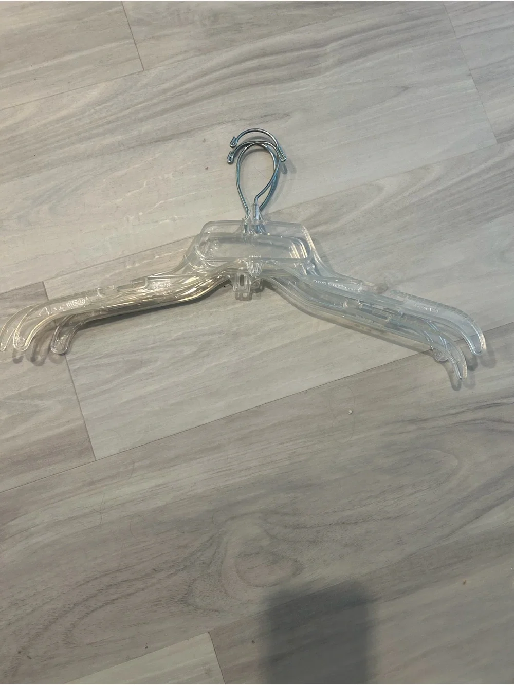 Clear Plastic Hanger Set - Pack of 50